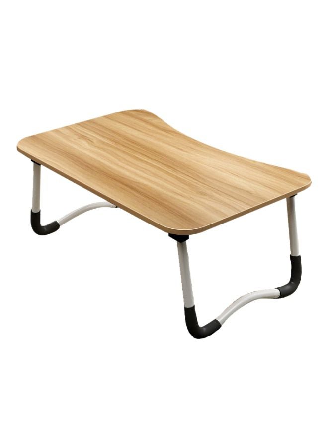 W-leg Type Foldable Lap Desk With Non-slip Mat And Card Slot Brown/White/Black - Image 1