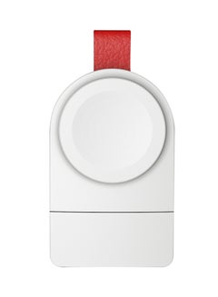 400.0 mAh Portable Magnetic Charger Dock For Apple Watch Series 4/ 3/ 2/ 1 White