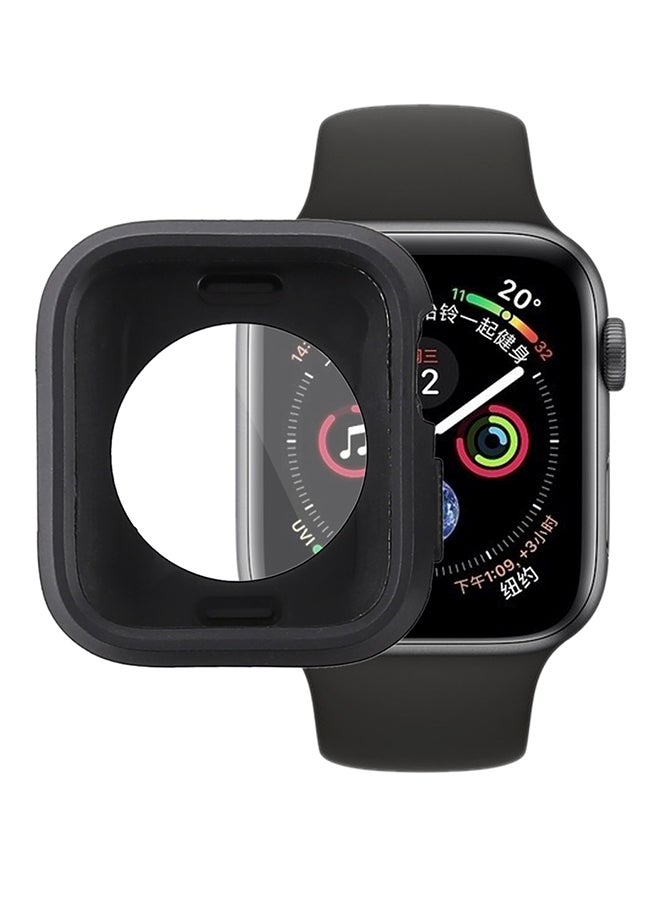 Generic - Protective Thin Fit Full Coverage Case for Apple Watch Series 4 Black - Image 1