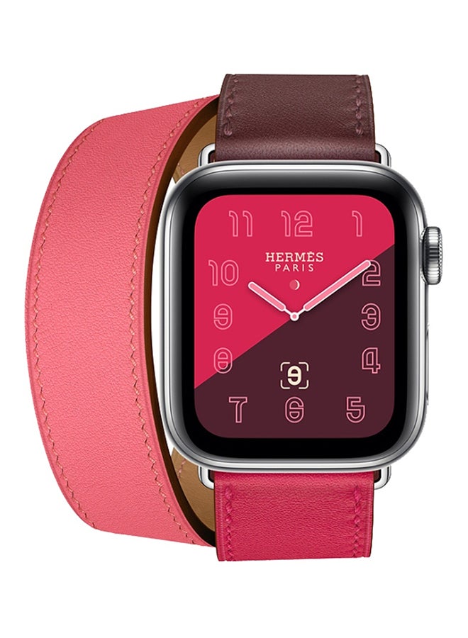 Double Loop Leather Wrist Strap Watchband for Apple Watch Series 3/ 2/ 1 Multicolour - Image 1