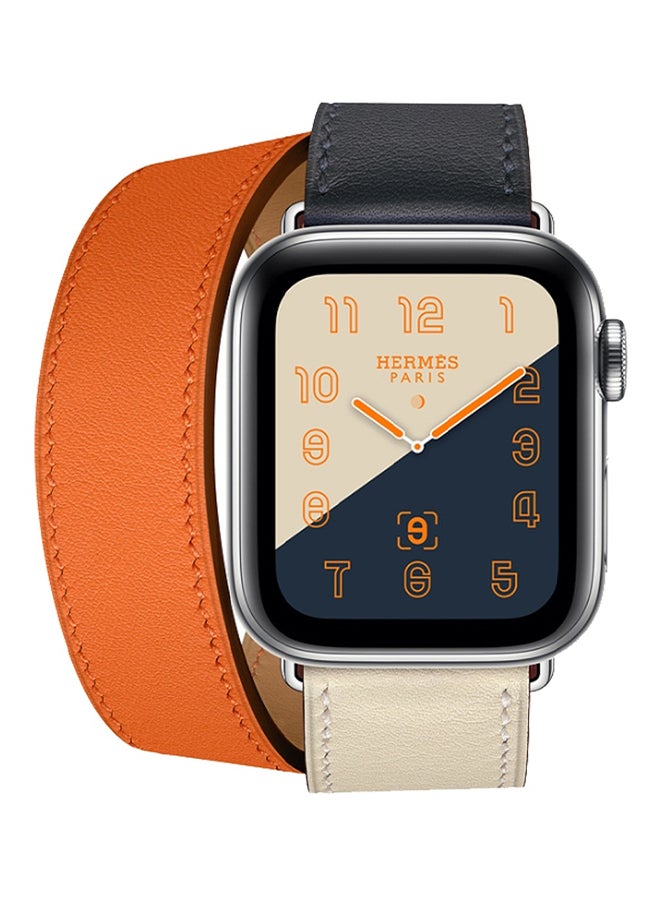 Double Loop Leather Wrist Strap Watchband for Apple Watch Series 3/ 2/ 1 Multicolour - Image 1