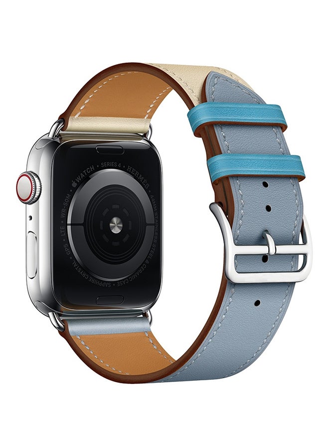 Single Loop Leather Wrist Strap Watchband for Apple Watch Series 3/ 2/ 1 Multicolour - Image 2