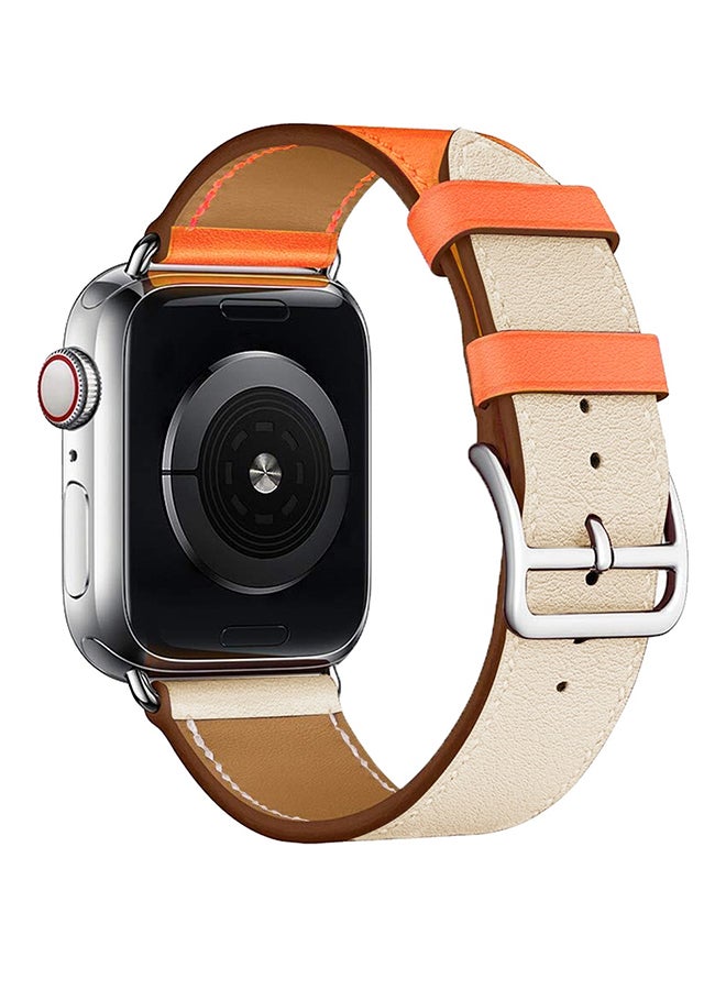 Single Loop Leather Wrist Strap Watchband for Apple Watch Series 3/ 2/ 1 Multicolour  - Image 2