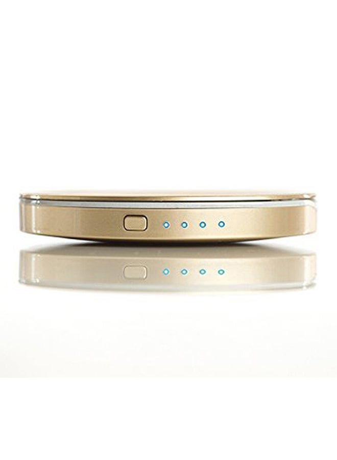 HYPER 3000.0 mAh Pearl Power Bank With LED Compact Mirror Gold - Image 3