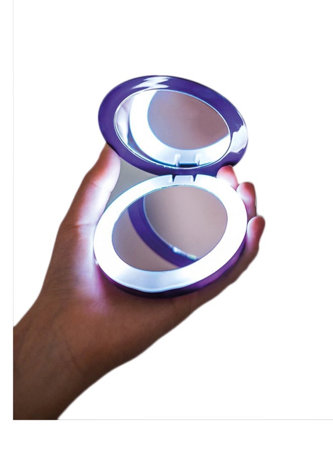 HYPER 3000.0 mAh Pearl Power Bank With LED Compact Mirror Purple - Image 2