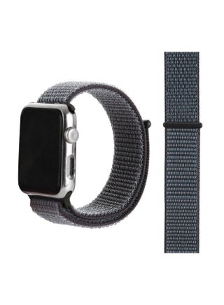 Replacement Nylon Band For Apple Watch Series 1/2/3/4 38/40mm Space Grey - v1569417792/N30316526A_1
