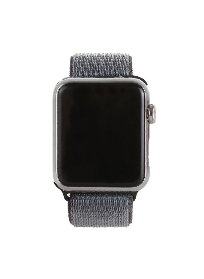 Generic - Replacement Nylon Band For Apple Watch Series 1/2/3/4 38/40mm Space Grey - Image 1