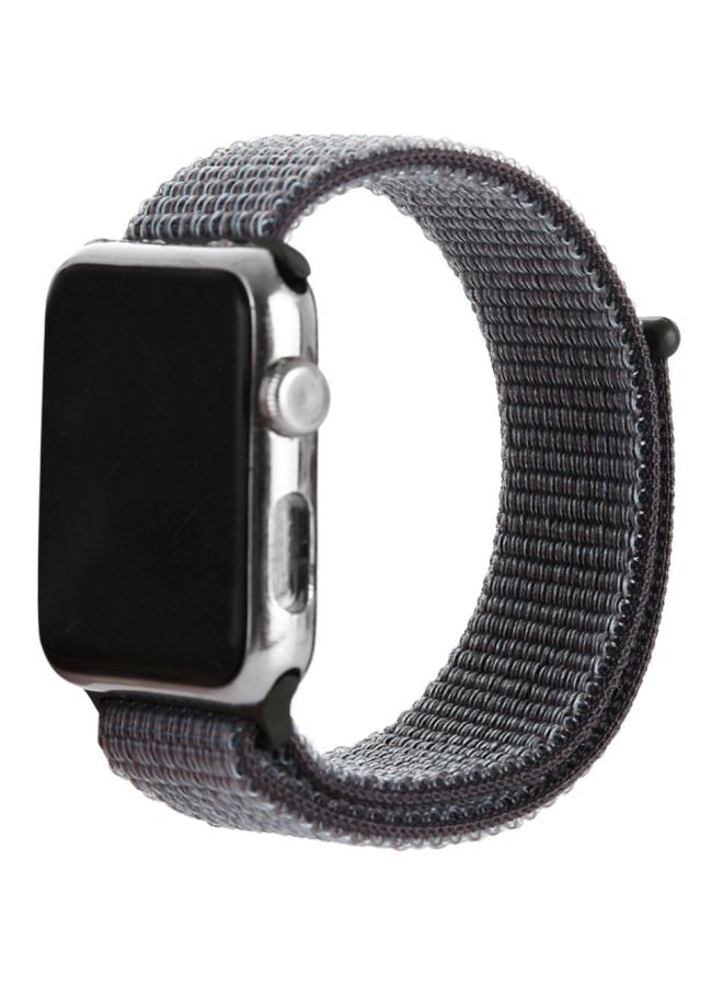 Generic - Replacement Nylon Band For Apple Watch Series 1/2/3/4 38/40mm Space Grey - Image 1