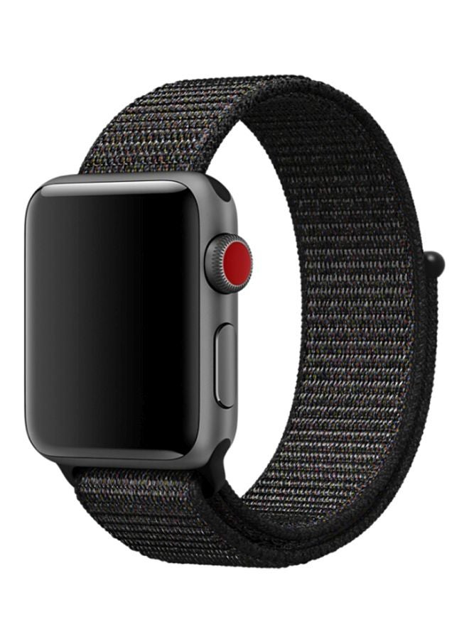 Generic - Replacement Band For Apple Watch Series 1/2/3/4 38/40mm Nightfall Black - Image 1