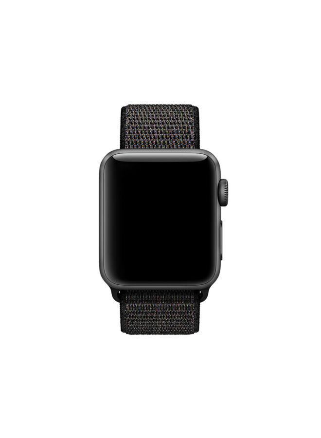 Generic - Replacement Band For Apple Watch Series 1/2/3/4 38/40mm Nightfall Black - Image 1