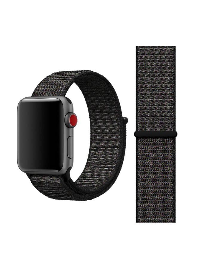 Generic - Replacement Band For Apple Watch Series 1/2/3/4 38/40mm Nightfall Black - Image 1