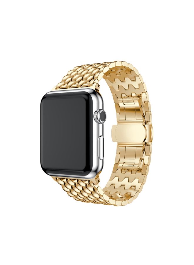 Replacement Band For Apple Watch Series 1/2/3 38mm Gold - Image 2