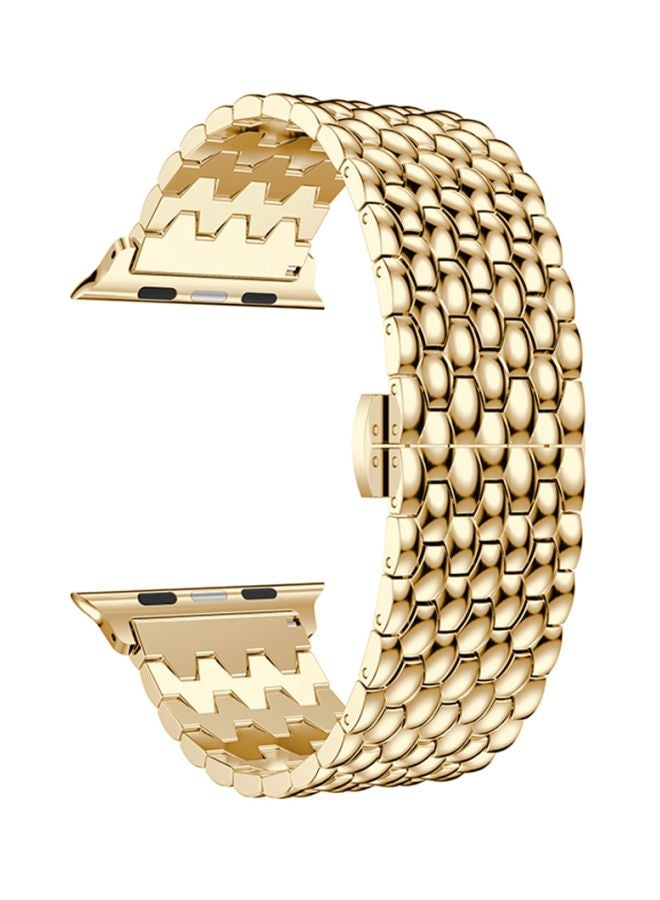 Replacement Band For Apple Watch Series 1/2/3 38mm Gold - Image 1