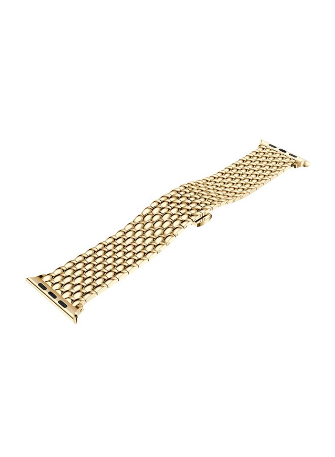 Replacement Band For Apple Watch Series 1/2/3 38mm Gold - Image 3
