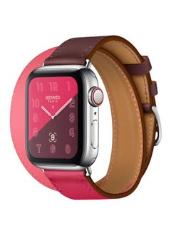 Double Loop Replacement Band For Apple Watch Series 1/2/3 38mm Pink/Purple