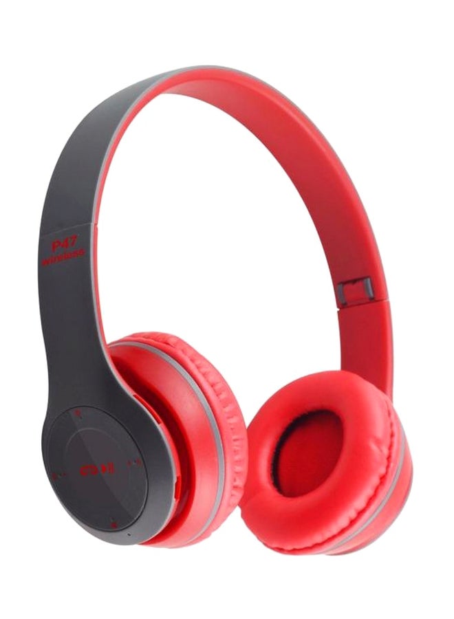 Wireless On-Ear Headphone Red/Black - Image 1