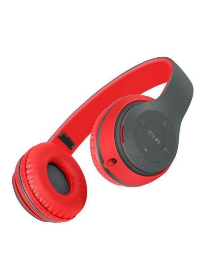 Wireless On-Ear Headphone Red/Black - Image 2