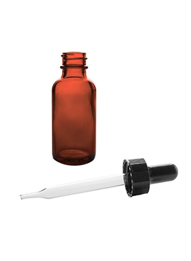 Super Z Outlet 6-Piece Glass Eye Dropper Dispenser Black/Brown 200grams  - Image 2