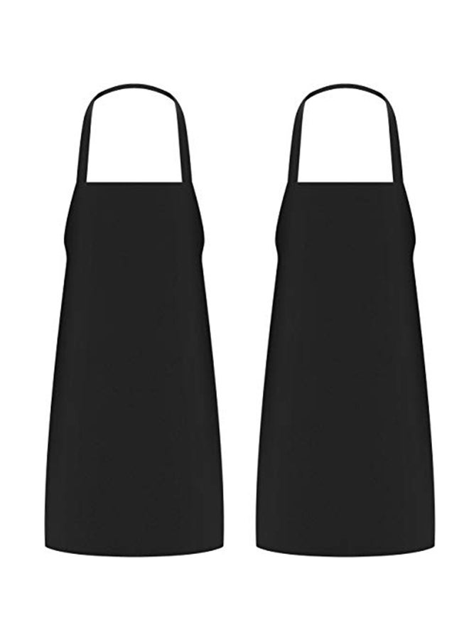 2-Piece Bib Apron Black 32 x 28inch - v1569421069/N30032726A_1