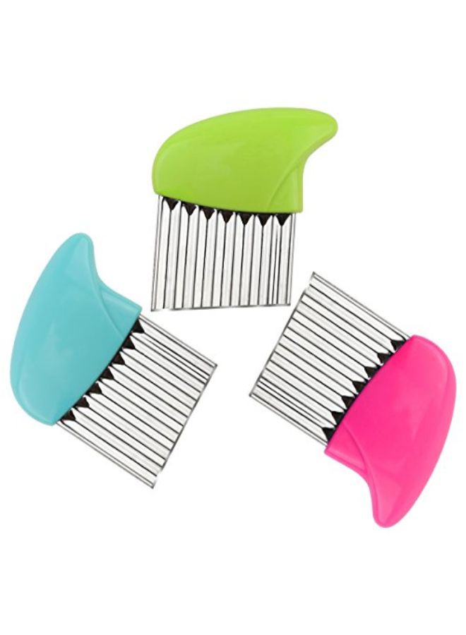 AiTrip 4-Piece Crinkle Cut Knife Set Multicolour - Image 2