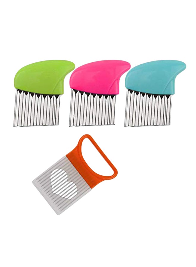 AiTrip 4-Piece Crinkle Cut Knife Set Multicolour - Image 1