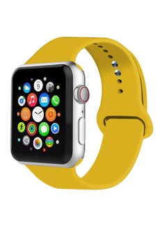 Silicone Strap Band For Apple Watch Series Yellow