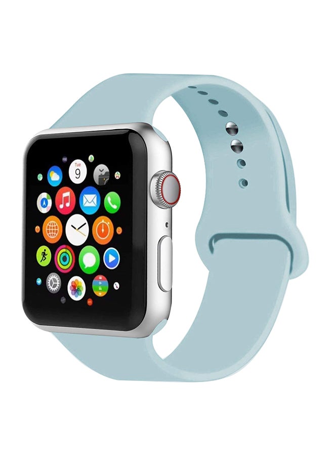 Generic Silicone Strap Band For Apple Watch Series Turquoise  - Image 1