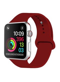 Replacement Band For Apple Watch Series 42/44mm Wine Red