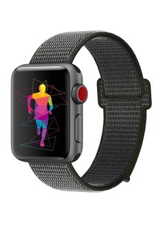 Nylon Sport Loop Band For Apple Watch Series Dark Olive