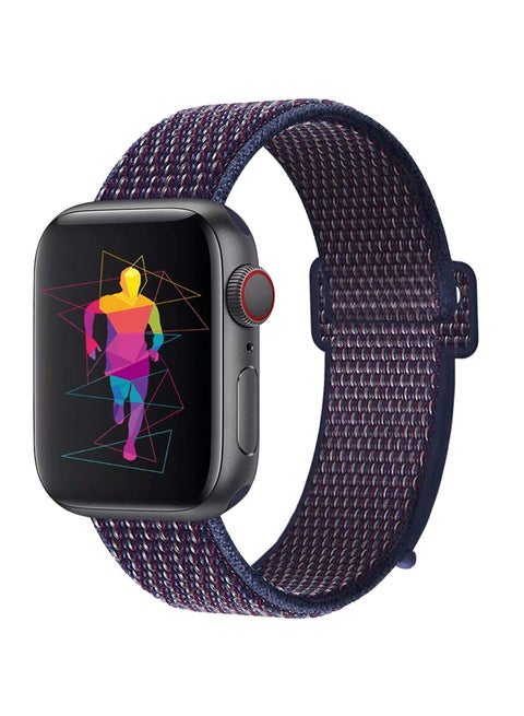 Nylon Sport Loop Band For Apple Watch Series Indigo