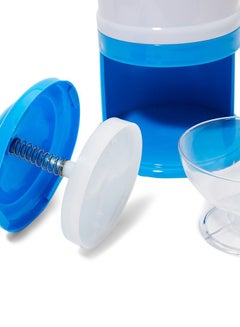 Olympia Portable Manual Hand Ice Crusher Blue 15.5x15.5x27centimeter  - Image 4
