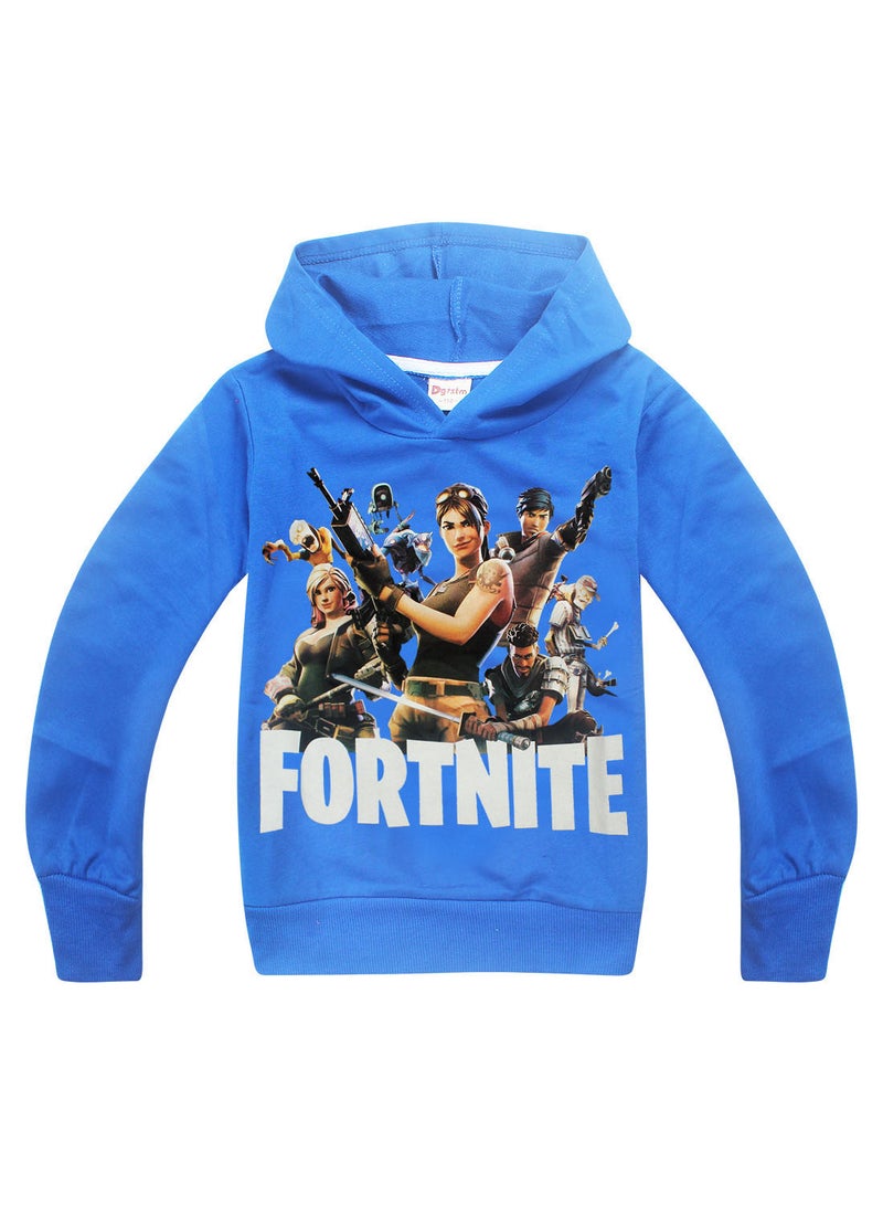 Generic - Fortnite Print Pattern Long Sleeve Hoodie And Pant Set Red - Image 1