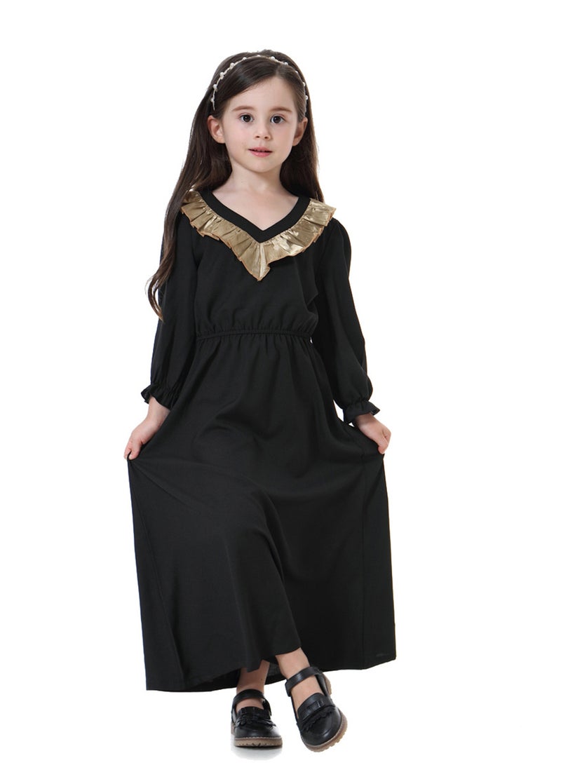 فستان طويل عباية أسود  - Image 1