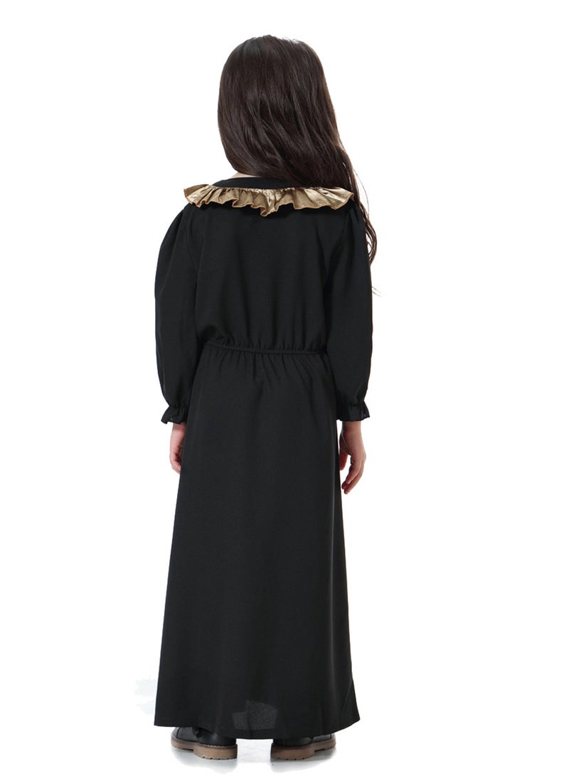 فستان طويل عباية أسود  - Image 2