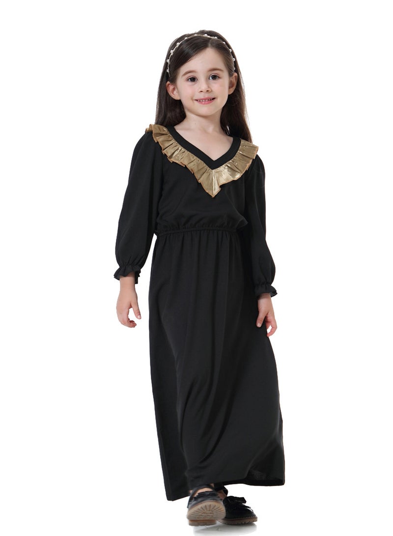 فستان طويل عباية أسود  - Image 3