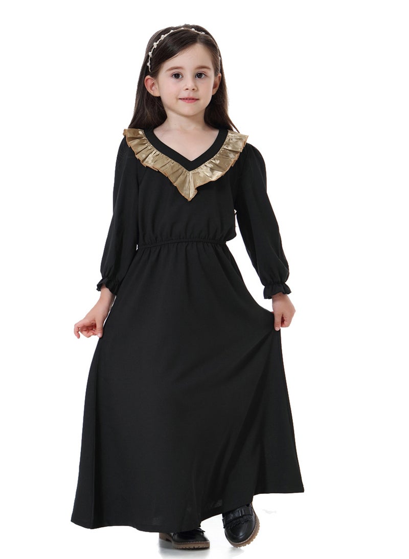 فستان طويل عباية أسود  - Image 4