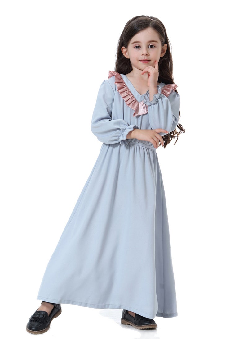Abaya Maxi Dress Sky Blue - Image 3