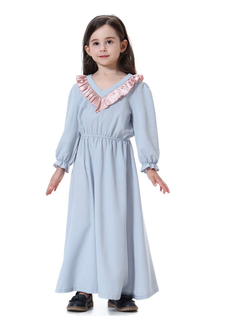Abaya Maxi Dress Sky Blue - Image 4