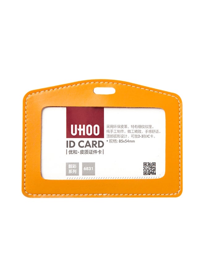 Generic Business Llanyard Card File Holder Orange 