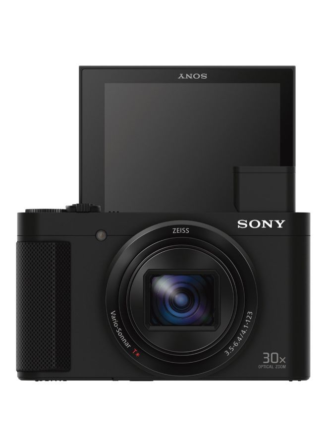 Cyber-shot DSC-HX80 Point And Shoot Camera 18.2MP 30x Zoom With Tilt LCD screen, Built-In Wi-Fi, NFC And Accessory Bundle