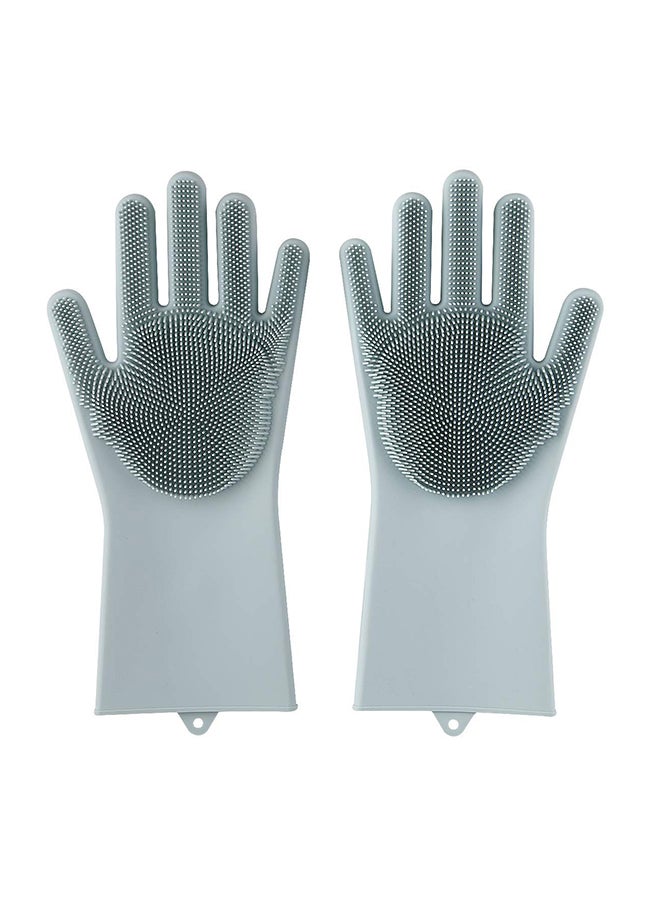 Home Pro 4-Piece Silicone Cleaning Gloves Multicolour 34 x 18.5cm - Image 2