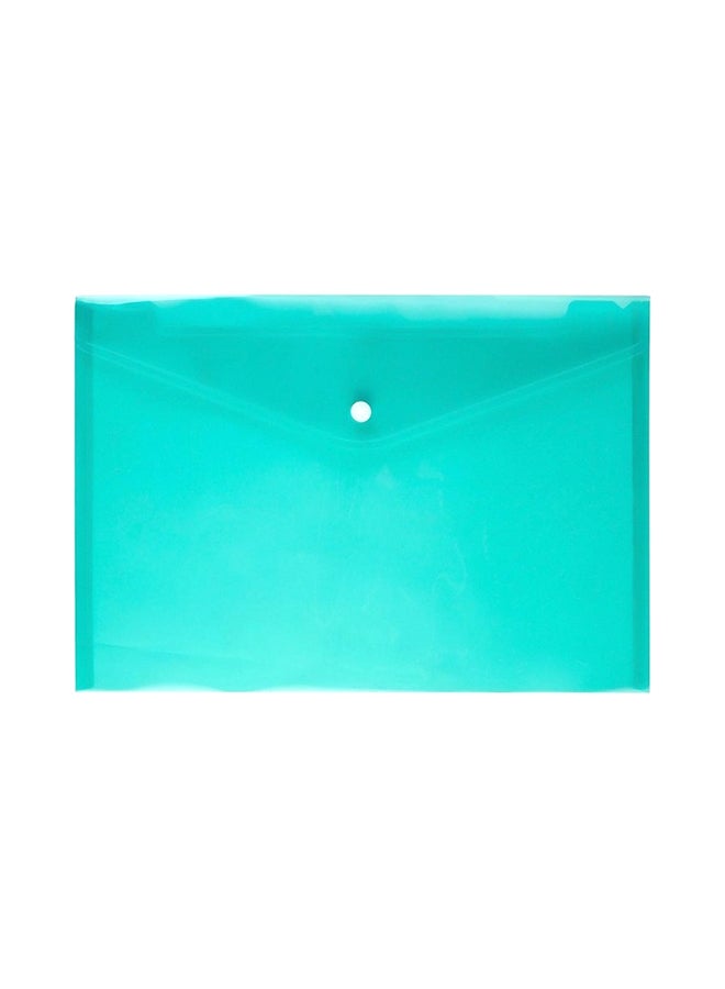 Generic 12-Piece A4 Clear Document Bag Set Green 