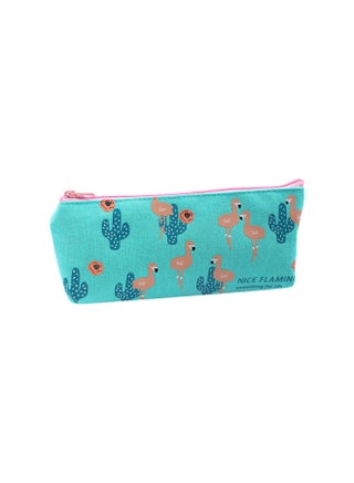 Flamingo Pattern Pencil Case Blue - v1569477998/N30110910A_1