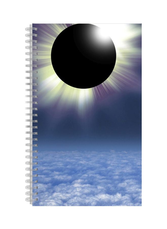 A4 Printed Spiral Bound Notebook Blue/Black/Green