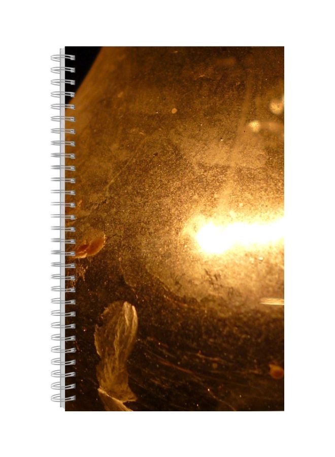 Generic A4 Printed Spiral Bound Notebook Brown/Gold 