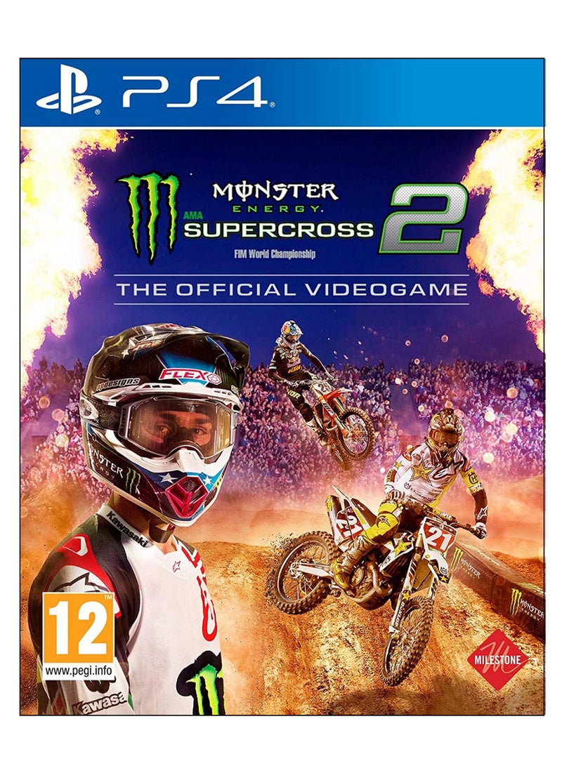 مايلستون لعبة Monster Energy Supercross 2 (إصدار عالمي) - سباق - بلاي ستيشن 4 (PS4) 