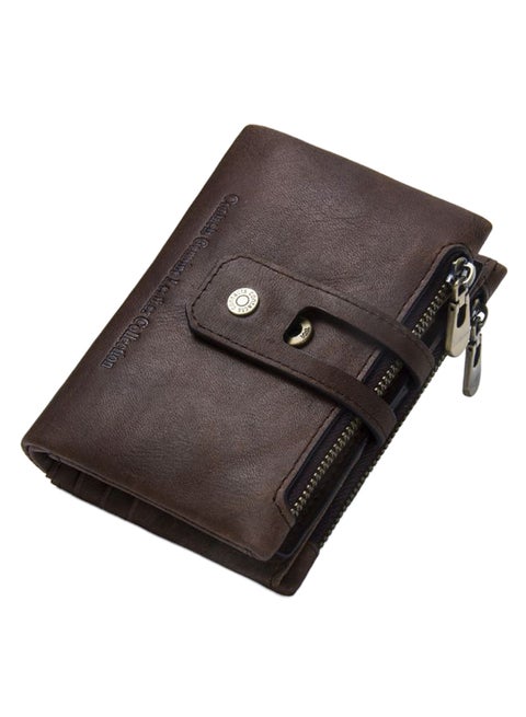 2-Fold Classic Large Capacity Casual Wallet Coffee