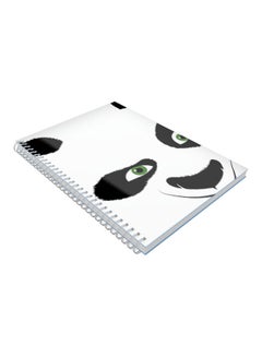 Generic Spiral Bound Printed A4 Notebook White/Black 