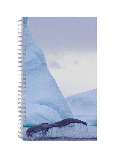 A4 Printed Spiral Bound Notebook White/Black
