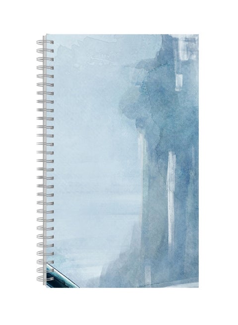 A4 Printed Spiral Bound Notebook White